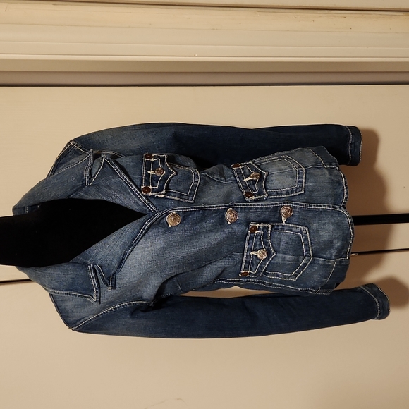 TRUE RELIGION DENIM JACKET SIZE L - Picture 1 of 5